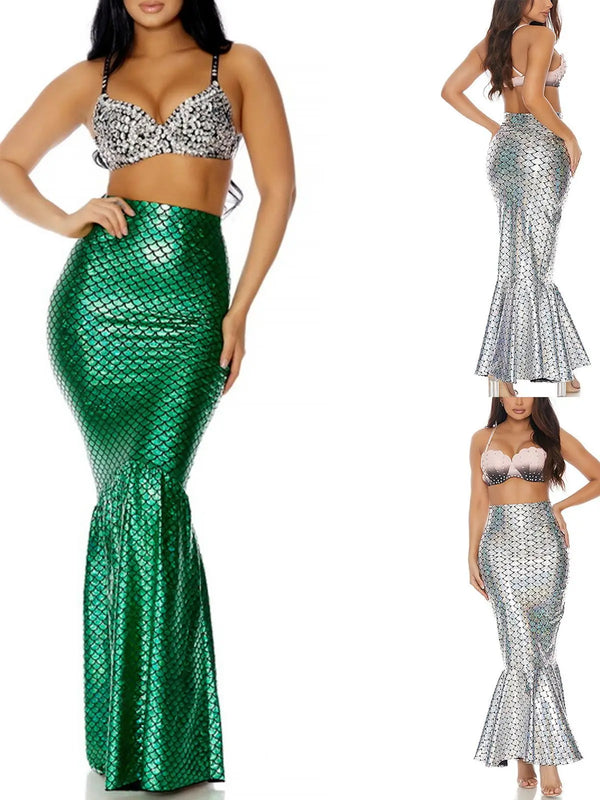 New Women's Mermaid Skirts Sexy High Waist Bodycon Fishtail Skirts Fashion Party Cosplay Costumes Masquerade Prom Outfits 2026