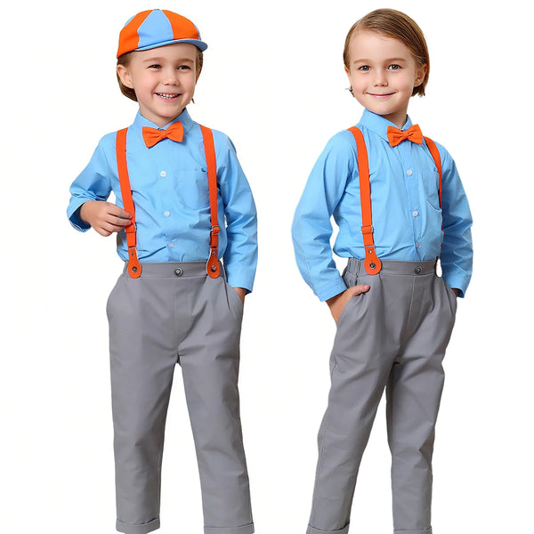 Halloween Kids Cosplay Costume Teacher Blippiing Disguise English Engineer Outfit Baby Carnival Birthday Party Role Play Clothes