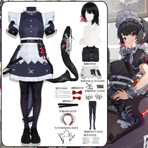 Game Zenlessless Zone a Zero Ellen oh Joe Cosplay Costume Wig