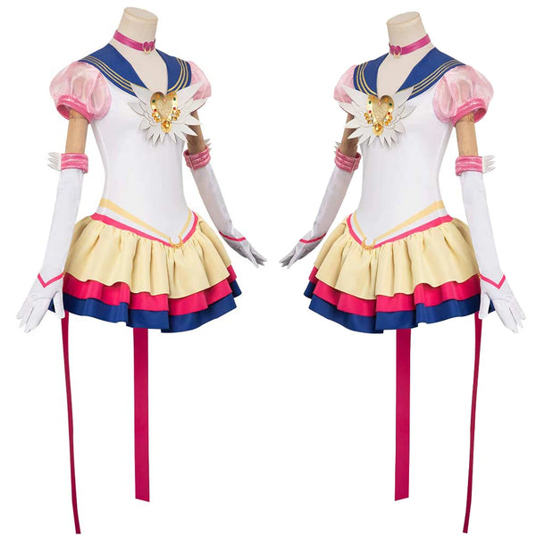 Tsukino Usagi Cosplay Fantasy Wigs Anime Sailor Cosplay Moon Costume Disguise Adult Women Cosplay Roleplay Outfits
