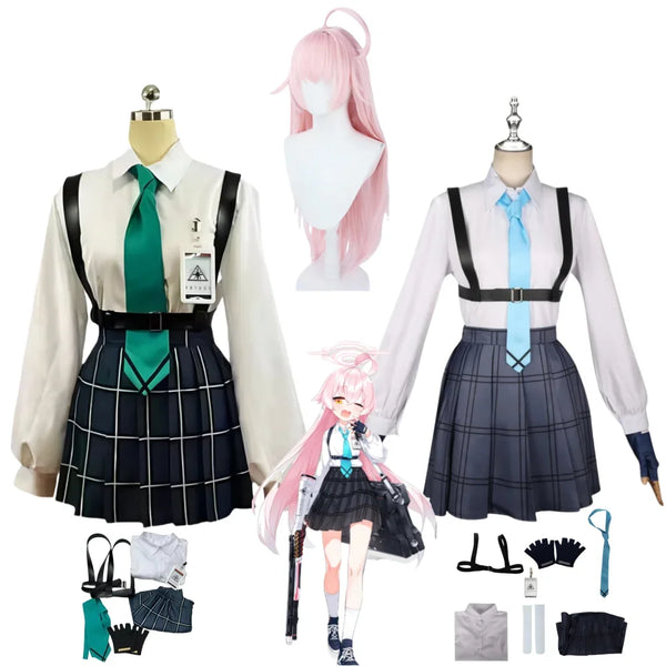 Game Blue Archiveve Takanashihi Hoshinono Cosplay Costumes Wig