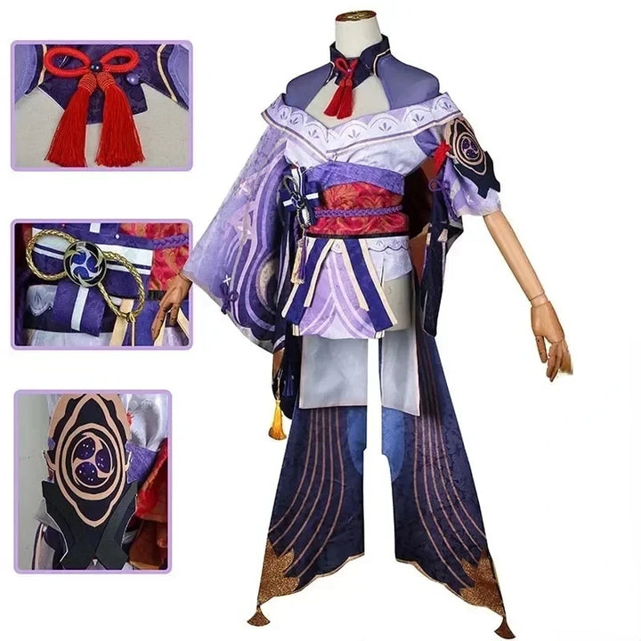 Master Raiden Outfits Raiden Shogun Cosplay Costume Baal Outfits Raiden Mei Full Set Dress H ...