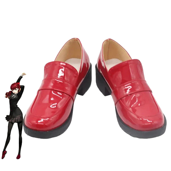 Yoshizawawa Kasumimi Cosplay Shoes Game Cosplay Props PU Leather Shoes Halloween Party Boots Custom Made