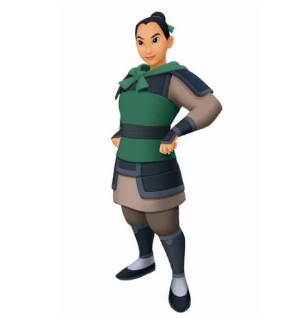 Mulan Cosplay Costume from Kingdom Hearts II for Halloween and Christmas