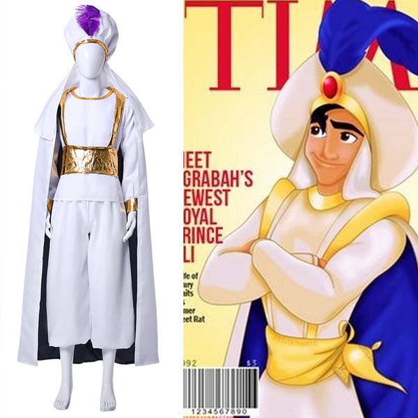Movie Aladdin Prince Jasmine and the Magic Lamp Cosplay Costume.