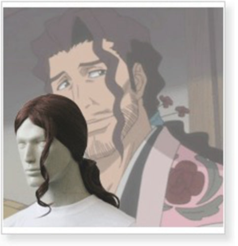 Bleaches 8th Divisions Captains Kyourakuku Shunsuing Cosplay Wig