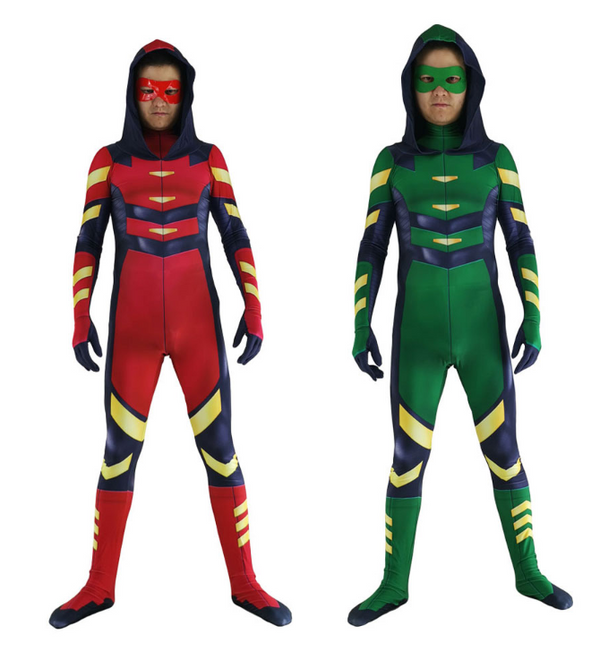 Green a Arrow and Red a Arrow Cosplay bodysuit Zentai