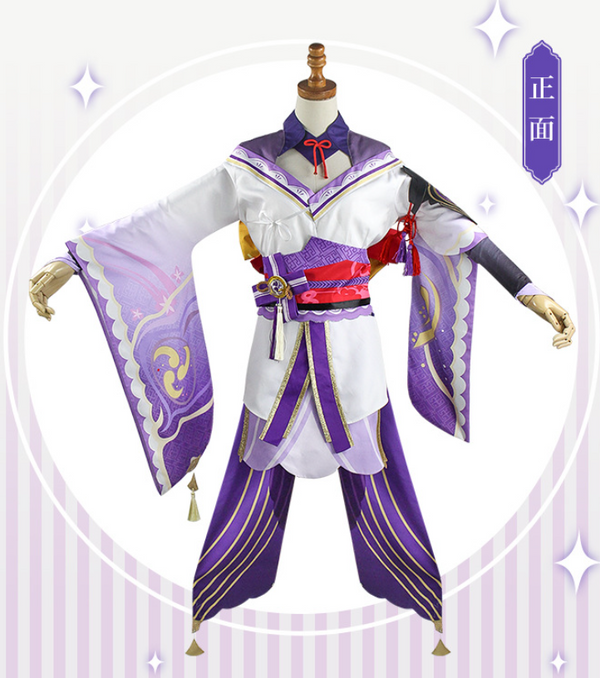 Genshinin and Impact Raidenen Shogunun Cosplay Costume Baals Wig Cosplay Costume