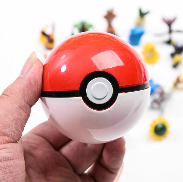 1pc Pokeball and 1 free Random Action Figure Toy Doll In Ball