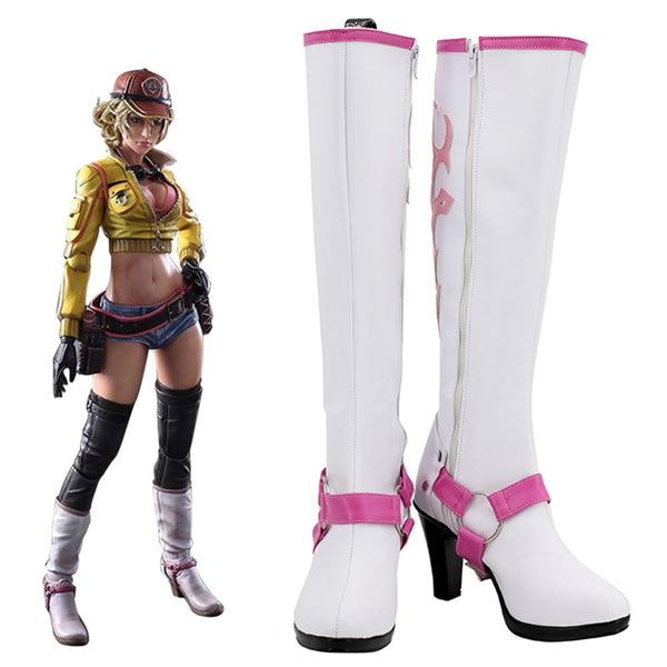 FF 15 Cindy Aurum Cosplay Boots Leather Shoes Halloween Carnival Shoes Prop Custom Made
