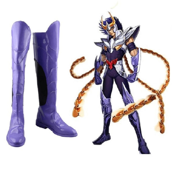 Unisex Anime Cosplay Saintnt Seiyaya Gold Saintnt Phoenixs Ikkiki Cosplay Shoes Custom Made