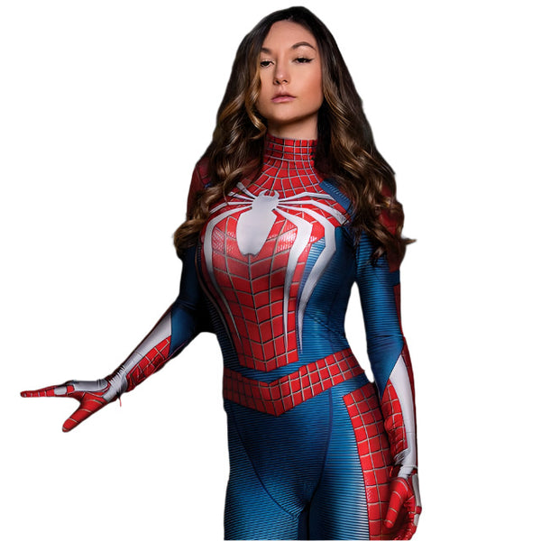 Halloween Woman Girls PS4s Four Game Superhero Cosplay Costume Bodysuit Zentai Suit Adult Kids