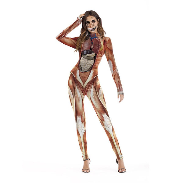 2021 The New Organizational Structure Printed Jumpsuit Human Torso Anatomical Teaching Aids Personalized Medicine Costumes