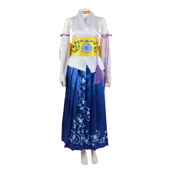 FFX Yunana Cosplay Costume Dress
