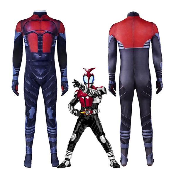 Japan TV Series Masked Rider Kabuto Cosplay Costume Zentai Unisex Bodysuit One-Piece Halloween Carnival Jumpsuit 2020 New Design