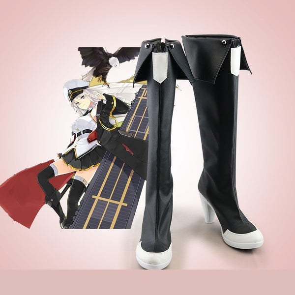 Unisex Anime Cosplay Azurur Lanene USSss Enterprises CV-6s Cosplay Shoes Boots Custom Made