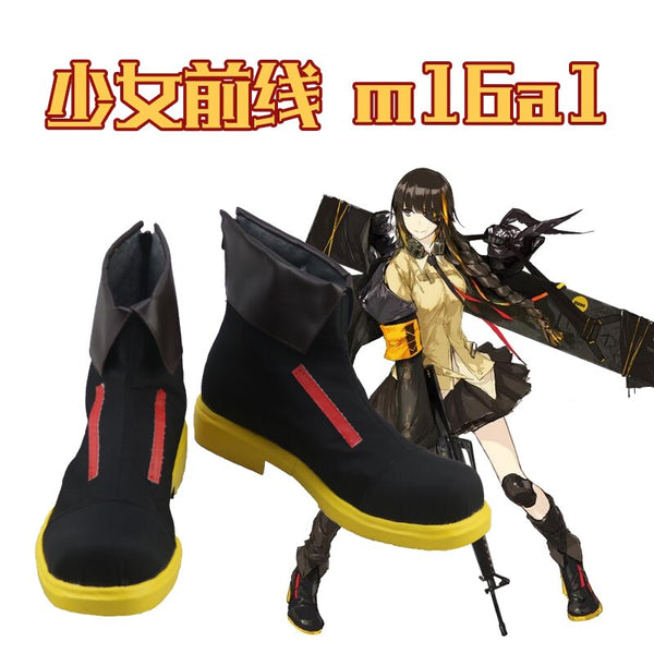 Unisex Anime Cos Girls Frontline m16a1 Cosplay Boots Shoes Halloween Christmas Party Custom Made