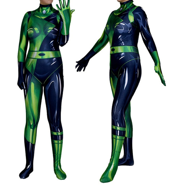 Super Villainin Kimim Shegogo Costume Female Halloween Costume Zentai Suit Shegogo Cosplay Costumes