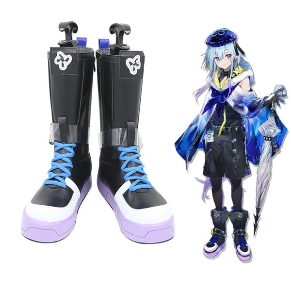 Unisex Anime Cos Arknights Mizuki Cosplay Schuhe Stiefel Halloween Weihnachtsfeier Nach Maß 