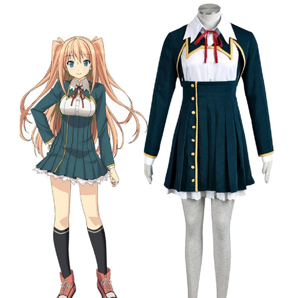 Koi To Senkyoyo To Chokoretoto Kibaba Mifuyuyu Girl School Uniform Cosplay Costume