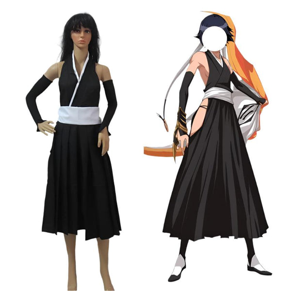Bleaches Soioi Fonon Cosplay Kimono Cosplay Black Womens Bleaches Cosplay Costume