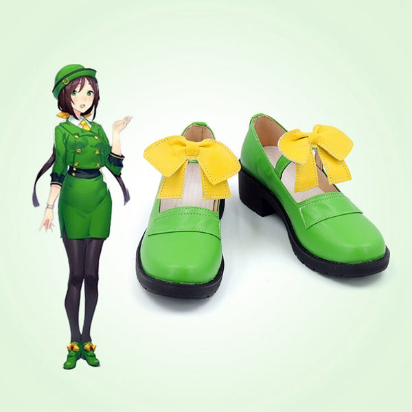 Unisex Anime Cos Hayakawa Tazuna Cosplay Shoes Boots Halloween Christmas Party Custom Made
