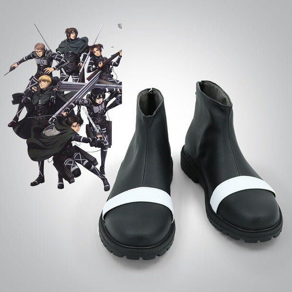 Unisex Anime Cos Attack oOn Titan The Final Season Cosplay Boots Shoes Halloween Christmas Party Custom Made