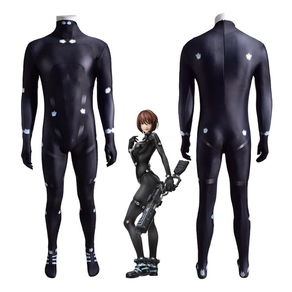 Anime Gantztz Cosplay Costume Zentai Yamasakiki Anzuzu Black Suit One-Piece Bodysuit Unisex Digital Printing Jumpsuit