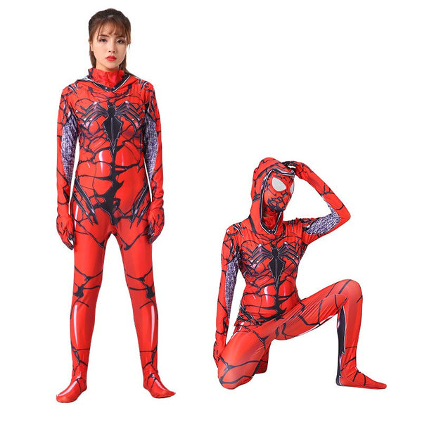 Spider Venomom Symbiotete Cosplay Costume Zentai Outfits Uniform Jumpsuit Catsuit Adult Kids Bodysuit Halloween Party Prop