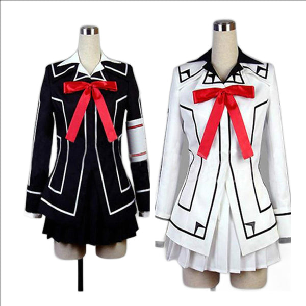 Vampire Knight Cosplay Yuki oder Black Womens Cross White Dress Uniform