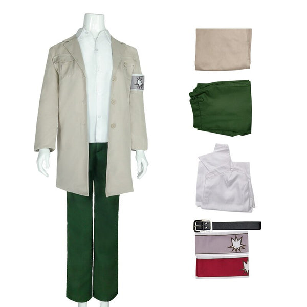Final Season Anime Attack a On Titanan Erenen Jaegerer Cosplay Costume Long Wig Shingekiki Kyojinin Trench Pants Shirt Marleyey Officer