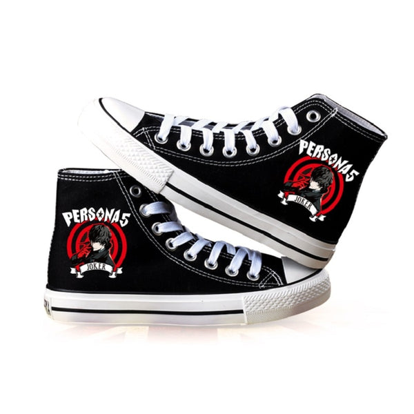 Unisex Anime Persona 5 P5 Casual Ankle Canvas Shoes plimsolls duck shoes Sneakers