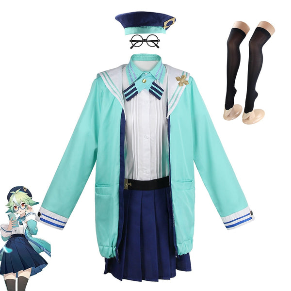 Sucrosese JK Uniform Genshinin and Impacts Cosplay Costume  Anime Halloween Costumes for Women Game