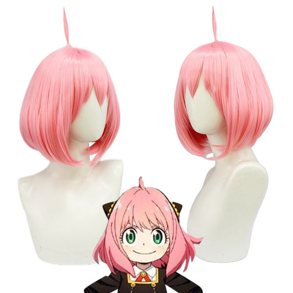 2022 NEW Game SPY×FAMILY Anya Forger Pink Wig Christmas Halloween Gift Masquerade Japan Hot Anime