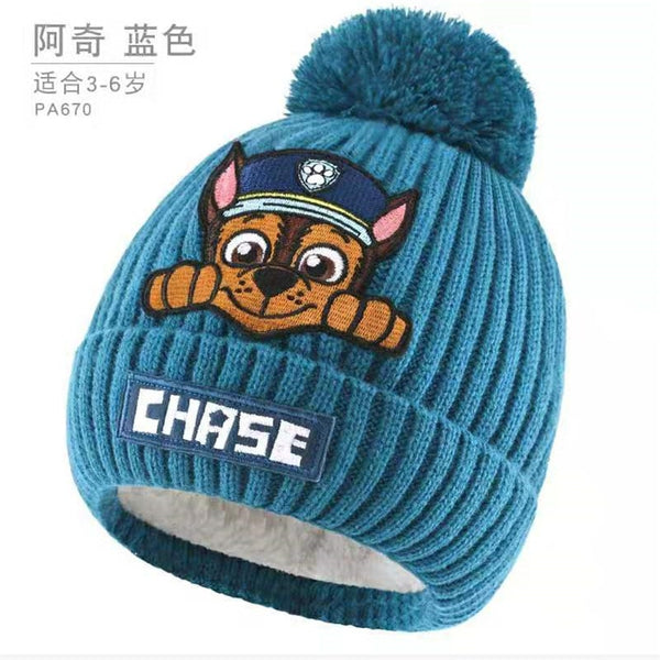 2022 New Anime Paw patrol Hot Game Knitted hat Cap Model Game Hip Hop Hat Keep Warm Gift Toys