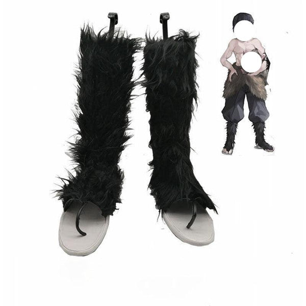 Anime Cosplay Demonon cos Slayerer Kimetsusu Yaibaba Hashibirara Inosukeke Shoes Boots Adult Halloween Party Costume Accessories