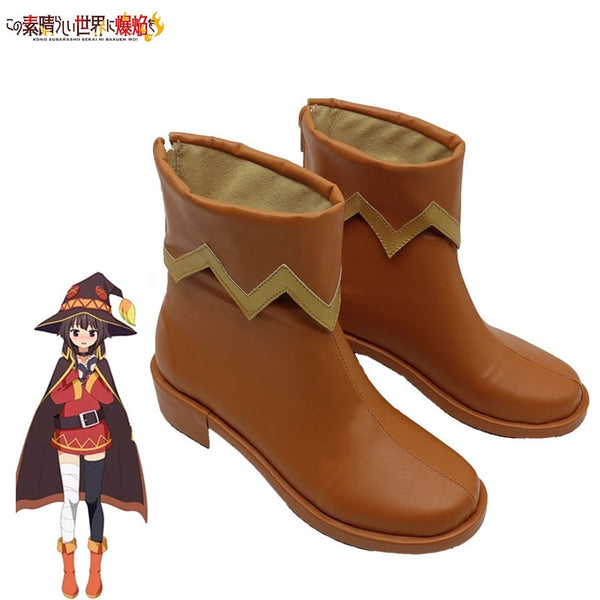 KonoSuba Cosplay Megumin Shoes Boots Anime Outfit Prop God's Blessing on This Wonderful World Women Men
