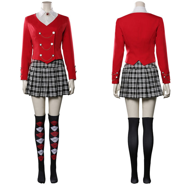 Heathersrs The Musical a Heatherer Chandlerer Cosplay Costume Uniform Skirt Outfits Halloween Carnival Costumes