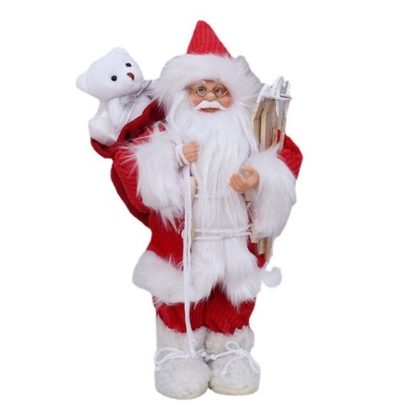 Santa Claus 30cm Doll Christmas Tree Ornament Merry Christmas Decorations for Home 2022 Navidad Natal Gifts New Year 2023 Noel