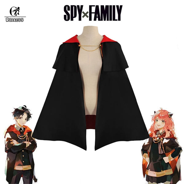 Spy Family Anya Forger Cloak Cosplay Costume Damian Desmond Costumes Cosplay Spy x Family Kids Halloween Cloak Outfit