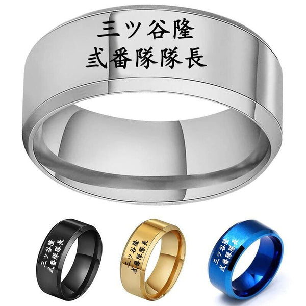 New Tokyo Anime Revengers Stainless Steel Ring Draken Takemichi Keisuke Chifuyu ID Rings Men Women Gift Accessories