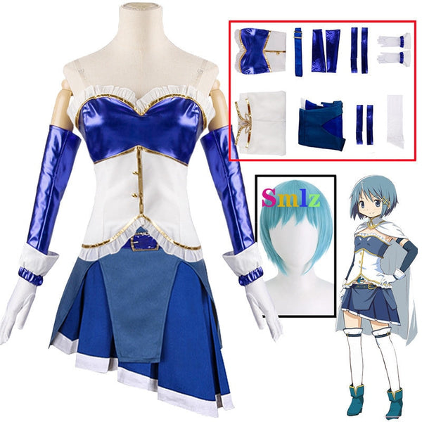 Mikiki Sayakaka Cosplay Anime Puellala a Magi Madokaka Magicaca Costume Top Skirt Cloak Halloween Christmas Costume