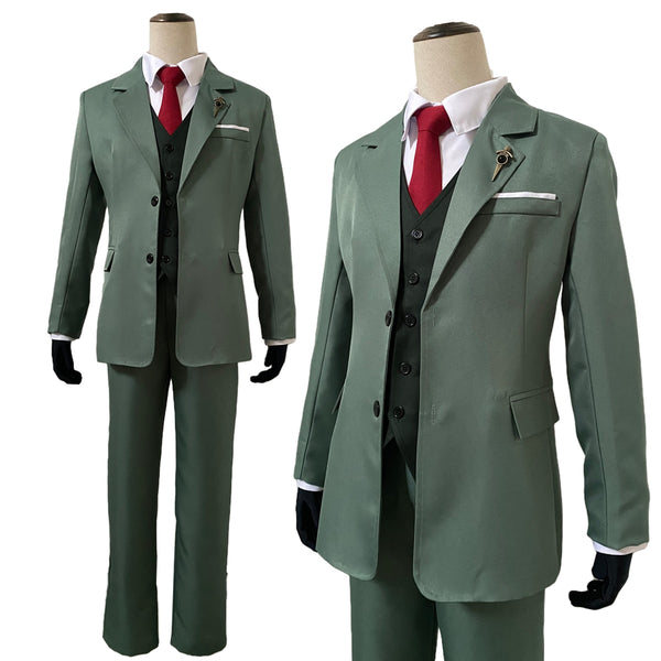 SPY Cosplay Loid Forger Father Suit Anime Costumes Christmas Halloween Party Holiday Gift 7PCS Set Coat New Arrival