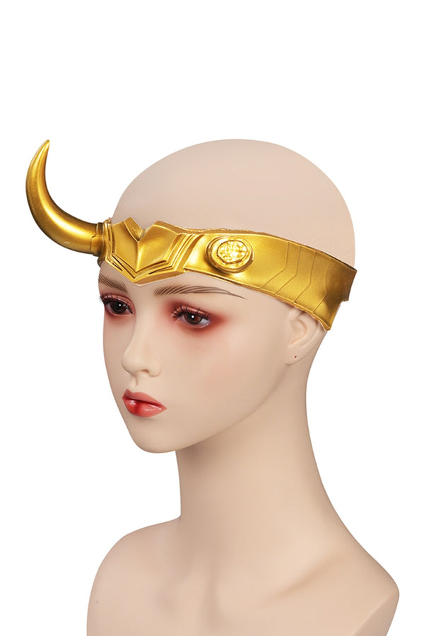 Lady Loki Sylvie Headwear Mask IThor Ragnarok Cosplay Costume Accessories Adult Women Man Helmet For Halloween Party Role Play