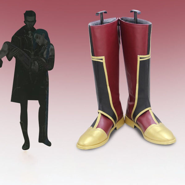 New Game LOL Arcane Silco Cosplay Shoes Boots Halloween Costume Accessories Props