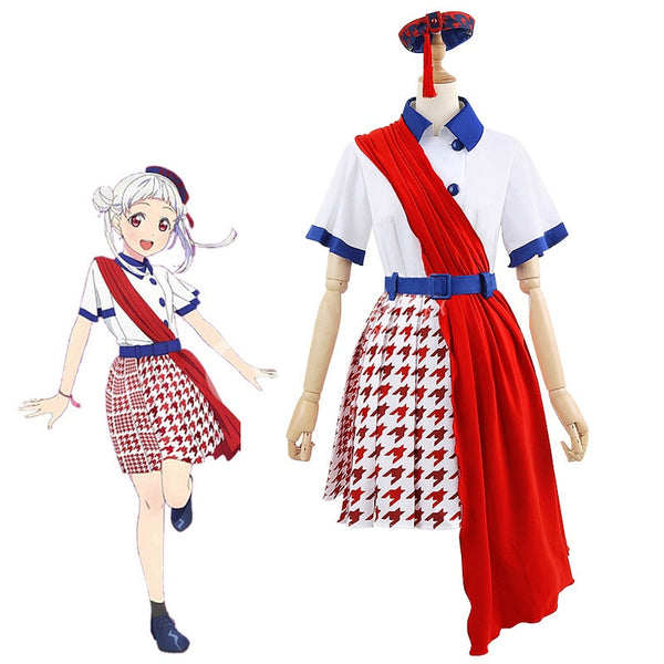 Love a Live Liellala Opening True Dreams Shibuyaya Kanonon Tang and Keke and Kuku Outfits Anime Cosplay Costumes