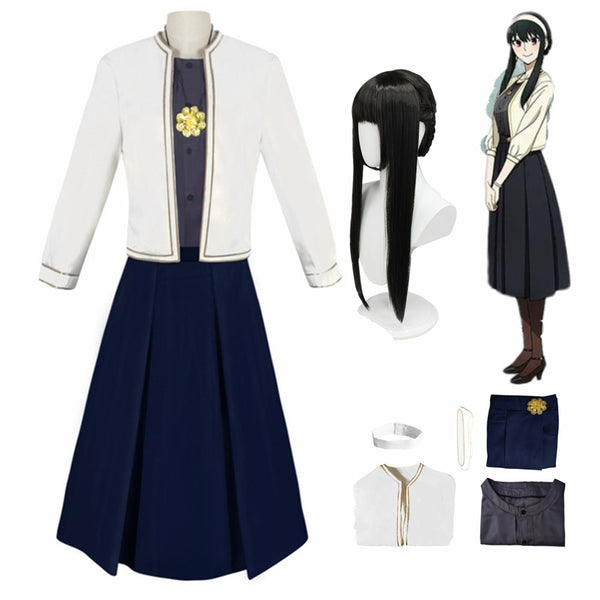 Spy Anime Family Yor Cosplay Forger Women Dresses Halloween Clothes Costume