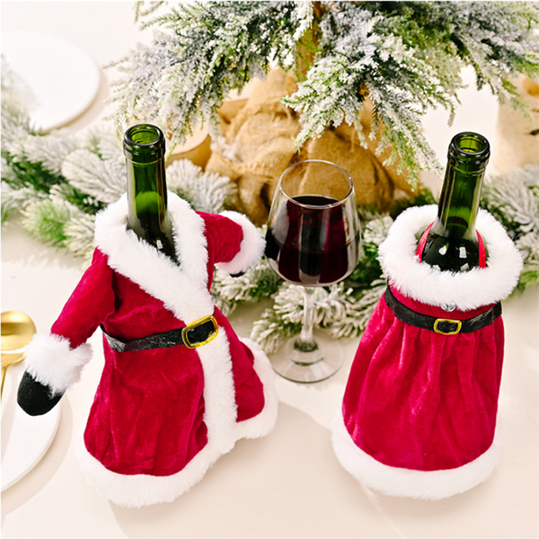 Navidad Wine Bottle Dust Cover Noel Christmas Decoration for Home Xmas Dinner Decor Christmas Gift Tree Ornament New Year