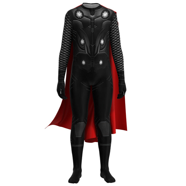 Thoror Costume Boy Superhero Spidermanman Movie Halloween Costumes For Men Cosplay Party Bodysuit With Cloak
