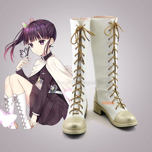 Kimetsu no Yaiba Demon cos Slayer Tsuyuri Kanao Characters Anime Costume Prop Cosplay Shoes Boots